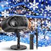 Apexxus Proiettore Natale Esterno - Grande Dinamico Proiettore di Fiocchi di Neve LED en Esterno Interno,Lampada per Proiettore IP65 Impermeabile con Telecomando Timer per la decorazione della festa, Natale