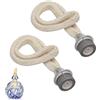 KQDRAVINE 2 Stoppino Lampada Catalitica 17 cm, Stoppini di Ricambio per Lampada Berger, Accessori per Diffusore di Profumo, Stoppini in Cotone di Alta Qualità per Casa e Ufficio