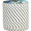 Corderie Italiane Cima corda treccia nautica, ormeggio e ancora, bianca con spia blu, 10 mm-100 mt