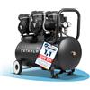 STAHLWERK Compressore da 50 l, senza olio e silenzioso, 10 bar, compressore ad aria compressa con motori brushless, 4,3 CV, 3,2 kW, 420 l/min, compressore silenzioso, compressore a pistone