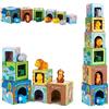 KMTJT Animali Selvaggi Costruzion per Bambini 1 Anno, Giochi Montessori Bambini 1 2 3 Anni, Regalo Natale Bimba, Giocattoli Bambina Bambino Giochi Educativi Sensoriali per Neonati