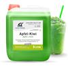 e=mk² EINKAUFEN MIT KÖPFCHEN Slush Sciroppo gelato mela kiwi 1:5 concentrato 5 l | Quality Line | con succo di frutta concentrato | verde naturale | senza azo glicerolo | per macchina Ninja Slushy | qualità premium direttamente
