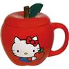 Tazza Hello Kitty Apple Mug a forma di mela con coperchio e scatola Sanrio Li...