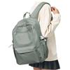 BOXSAM Zaino Scuola Superiore Uomo Zaino da Università Impermeabile Ragazzo Zaini per Scuola Superiore Media Leggero Resistente College Casual Backpack Verde