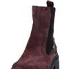 Vitaform Stivali Chelsea in pelle con inserto floreale, tacco 4cm
