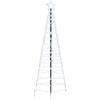 vidaXL Albero di Natale LED con 390 LED Bianco Freddo 250 cm Ferro, Decorazione Albero LED Moderna, luci Decorative per Interni, Facili da Montare e Super efficienti