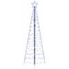 vidaXL Albero di Natale LED con 390 LED Blu 250 cm Ferro, Decorazione Albero LED Moderna, luci Decorative per Interni, Facili da Montare e Super efficienti
