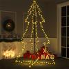 SKM Albero di Natale a Cono 240 LED per Interni Esterni 118x180 cm (4,25kg)