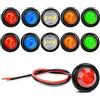 GUUZI 10LED Confezione Impermeabile, Illuminazione Subacquea e Luci Interno LED Utili per Luci di Navigazione 12V (Rosso/Ambra/Blu/Verde/Bianco)