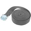 tooloflife Cinghie di fissaggio a cricchetto da 25mm*2m, cinghie di tensionamento per impieghi gravosi Cinghie di ancoraggio regolabili per autocarri con rimorchio per motociclette SUP Bagagli per kayak - Grigio