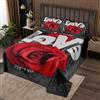 Homemissing Set di copertine con fiori di rosa botanica per bambini copriletto trapuntato floreale per ragazze giardino coperta di fiori di San Valentino amore rosso grigio camera da letto matrimoniale
