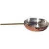 Baldassare Agnelli Pentole Agnelli ALCU11124 Padella in Rame liscio stagnato a mano con un Manico Tubolare in Ottone, 24 cm
