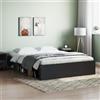 Gecheer Struttura Letto,Giroletto,Matrimoniale,Moderno,in Legno Multistrato,Nero,con Senza Testiera,con Porta Libri,160x200 cm,Letto con Doghe, Letto,Matrimoniale Moderno,160x200 cm