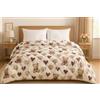 GBiancheria Trapunta Matrimoniale Invernale 250x250 cm - Piumone Caldo Due Piazze 300 g/m², Piumino Anallergico e Traspirante in Morbida Microfibra, Coperta Letto Moderna con Fantasie Colorate (Orsetti)