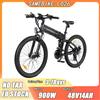 E-Bike 900W Motore 48V14AH Batteria rimovibile Pieghevole Frenata idraulica Bici elettrica Pneumatico da 26 pollici Bicicletta elettrica da montagna - Black