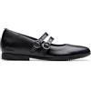 Clarks Finja Bar O. Childrens Black Leather, 1