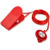NQEUEPN Chiave di Sicurezza Magnetica Universale per Tapis Roulant, Interruttore di Arresto Emergenza Magnetico Rotondo con Clip Compatibile la Maggior Parte dei Tapis Roulant (Rosso)