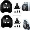JIMGIED 2 Pezzi Adattatori Per Pedali Bici, Metal Adattatore Cleats Per Bicicletta Con 3 Fori, Compatibile Con Adattatore Per Piastra Shimano Spd Sm-Sh41 Per Bicicletta For Mountain And Racing - Nero