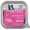 Together Soft Patè Sensitive Grain free per Cani Adulti All Breeds da 150 gr Gusto Maiale e Piselli