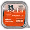 Together Soft Patè Sensitive Grain free per Cani Adulti All Breeds da 150 gr Gusto Manzo e Carote