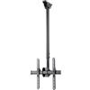 Hama 118655 Supporto Per TV Da Soffitto – Per TV 32-65 Pollici, Standard VESA Fino A 400x400, Rotazione 360°, Inclinazione 25°, Nero