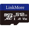LinkMore Scheda Micro SDXC, A1, UHS-I, U3, V30, compatibile con classe 10, adattatore SD incluso (512GB, A1 V30)…