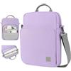 Dadanism 12,9 Borsa per Tablet con Tracolla Compatibile con iPad Pro/Air 13 2024, iPad Pro 12,9 M2 6a/5a/4a/3a Gen, 12,4 Galaxy Tab S9 FE+/S9+/S8+/S7 FE/S7+, Surface Pro 8/7/6/5/4/X, Viola Grigio