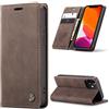 Phernykas Cover per iPhone 12 mini Libro Pelle Portafoglio, [Porta Carte] [Magnetica] Premium PU Flip Wallet Custodia Cellulare Protection per iPhone 12 mini Leather Case, Caffè