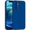 Mixroom - Cover Custodia Case per Samsung Galaxy S21 Plus Protezione Fotocamera in Silicone TPU Morbido Opaco Bordi Piatti Colore Blu
