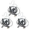 HYS Cuffie | Cuffie PTT a forma di G | 2 poli per radio | Compatibile con Midland G7 pro G8 G9 Pro M24 Plus M48 M99 G6 XT G7 XTR Alan HP450 (TB08, 3)