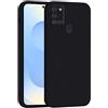 Mixroom - Cover Custodia Case per Samsung Galaxy A21S Protezione Fotocamera in Silicone TPU Morbido Opaco Bordi Piatti Colore Nero