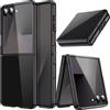 JETech Cover per Samsung Galaxy Z Flip 7 2025, Cristallo Trasparente PC Rigido Guscio, Antigraffio Antiurto Sottile Protettiva Cellulare Custodia (Nero)