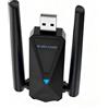 ElecMoga Chiavetta WLAN per PC, adattatore Wi-Fi USB 600 Mbps, PC, 2,4 GHz/5 GHz, doppia band, compatibile con Windows 11/10/8/7
