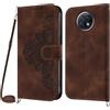 Netany Cover per Xiaomi Redmi Note 9T con Cordino, Flip Portafoglio Custodia in Pelle, [2 Porta Carte][Chiusura Magnetica],Custodia Libro Antiurto Cover con Laccio per Xiaomi Redmi Note 9T (Marrone)