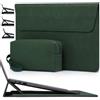 HYZUO 15 Pollici Borsa Custodia PC Portatile con Supporto Regolabile per MacBook Air 15 M5 A3448 M4 A3241 M3 A3114 M2 A2941 2026-2023, MacBook Pro 15, 15 Surface Laptop 7/6/5/4, Verde mezzanotte