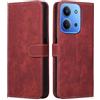 MIKULLE Cover a Libro per Xiaomi Redmi 15C 4G / 5G (6.9), Custodia in Pelle PU e Silicone TPU Bumper, Flip Chiusura Magnetica Caso Portafoglio con Funzione Stand - Rosso