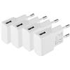 Security-01 Confezione da 4 caricabatterie USB da 5 V 1 A 5 W AC a DC per telecamere IP, tablet, lettori MP3, e-reader, smartphone, utensili elettrici e molto altro ancora