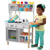KidKraft Cucina Giocattolo All Time in Legno per Bambini con Accessori per Pentole e Cibo Giocattolo, Giochi per Bambini 3+ Anni, 53370