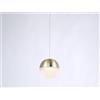 Illuminati Lighting ATOMO, testa Led 4,8W,384LM 3000K oro d.12 h 400 cm