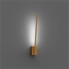 Illuminati Lighting TUBULAR Applique tubolare oro, Led 4W,320LM,3000K,L10x6xH36,8cm, non dimmerabile