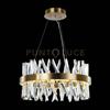 Illuminati Lighting Lampada a sospensione rotonda AKASHA, ottone anticato, LED 60W 5400LM 3000K dimmerabile, ø 60 h 150cm