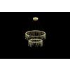 Illuminati Lighting Lampada a sospensione SCINTILLA, ottone, LED 36,7W, lumen 3120, 3000K, Dia.cm 65/45 x H. cm 150, dimmerabile