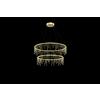 Illuminati Lighting Lampada a sospensione SCINTILLA, ottone, LED 49,6W, lumen 4216, 3000K, Dia.cm 80/65 x H. cm 150, dimmerabile
