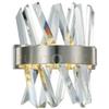 Illuminati Lighting Applique AKASHA Nichel satinato, LED 16W 1440LM 3000K, l 25 w 25 h 16,5cm