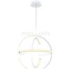 Illuminati Lighting Lampada a sospensione CHANEL, LED 50W 3000K 4500LM, dimmerabile, Bianco opaco, ø 60 h 150cm