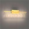 Illuminati Lighting Lampada da parete SCINTILLA, ottone, LED 9 W, lumen 765 3000K, L. cm 67 x P. cm 20 x H. cm 18, non dimmerabile
