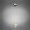 Illuminati Lighting Lampada a sospensione GOLDEN EGG, Oro LED 4,8W, 280LM, 3000K, dia.12xh120cm