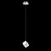 Illuminati Lighting Lampada a sospensione MAGIA Single, cromo, metallo+acrilico, LED 4,5W 383lm 3000K, ø 16 h 150cm