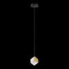 Illuminati Lighting Lampada a sospensione MAGIA Single, metallo nero pendente oro LED 4,5W 383lm 3000K, ø 16 h 150cm