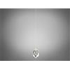 Illuminati Lighting Pendente GOLDEN EGG, LED 4,8W, 680LM 3000K, cromo, dia.12 H4M senza rosone d' attacco